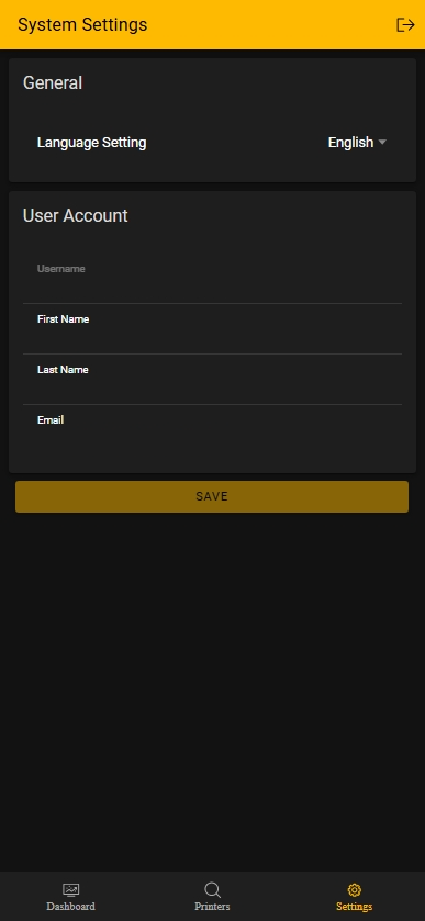 Mobile system settings