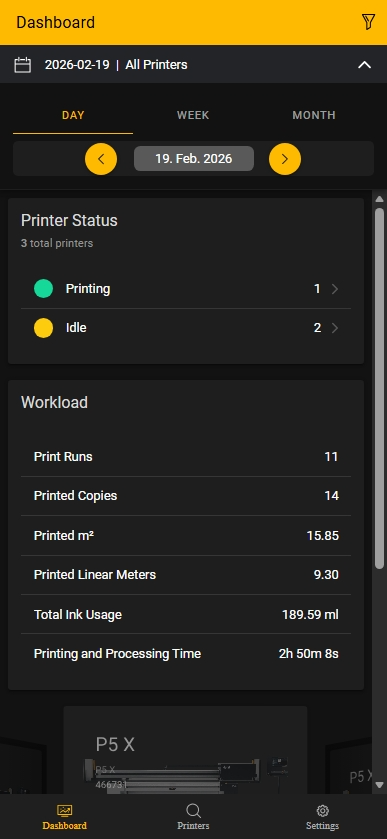Mobile time range controls